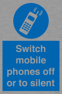 Switch mobile phones off or to silent